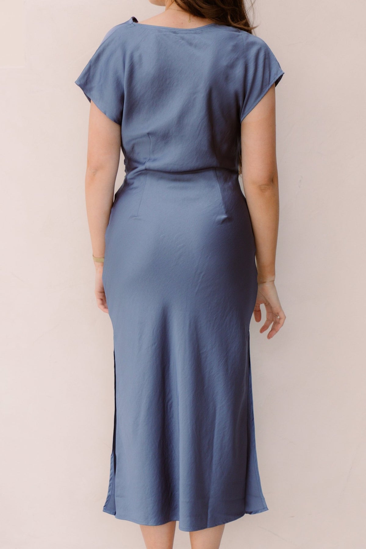 IdunCC Wing Dress Dusty Blue - Bij Keesje - Co'couture - Jurk