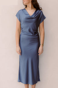 IdunCC Wing Dress Dusty Blue - Bij Keesje - Co'couture - Jurk