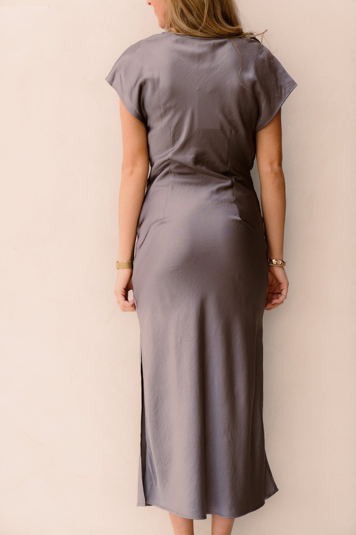IdunCC Wing Dress Taupe - Bij Keesje - Co'couture - Jurk