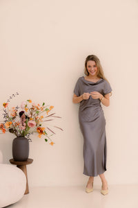 IdunCC Wing Dress Taupe - Bij Keesje - Co'couture - Jurk