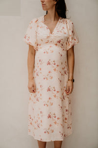 Ilana Sateen Print Dress Creme - Bij Keesje - Neo Noir - Jurk