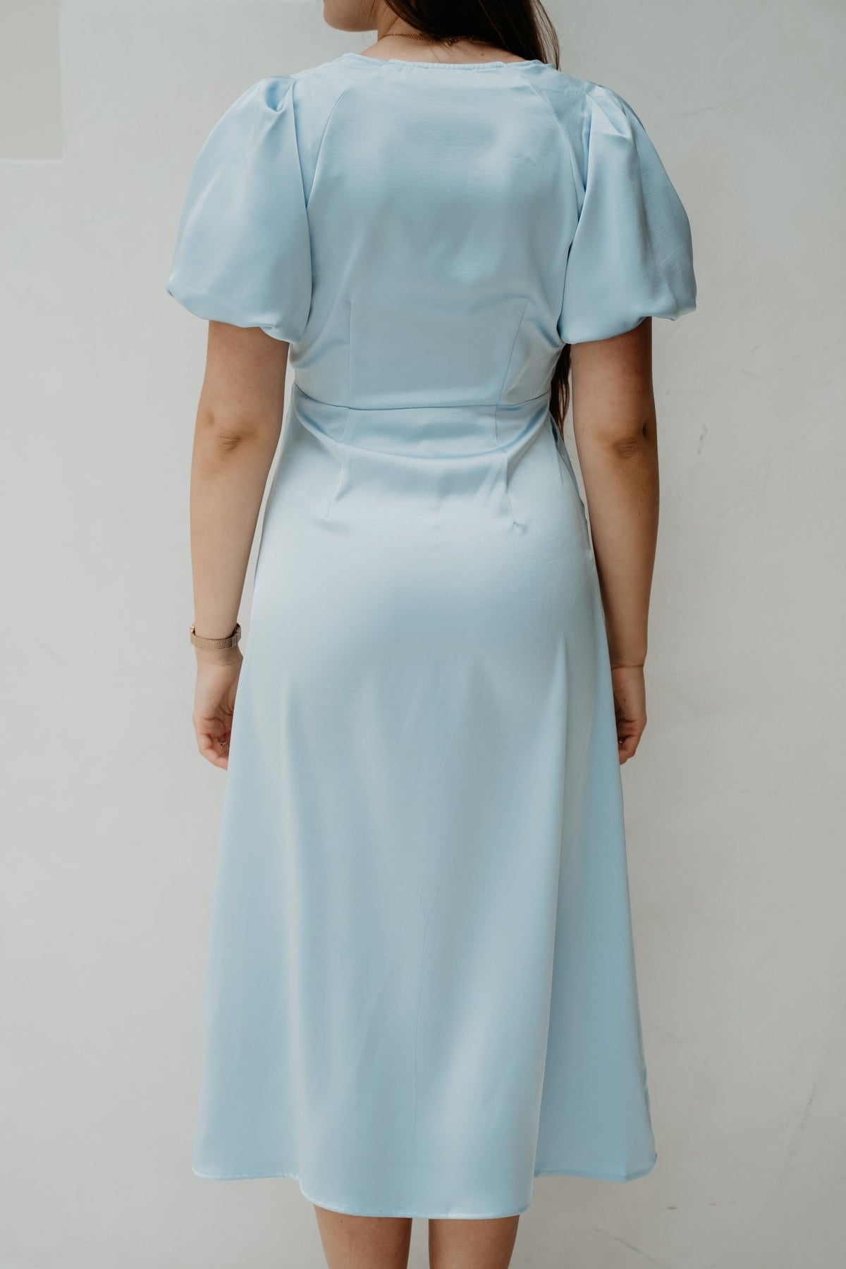 Illana Heavy Sateen Dress Light Blue - Bij Keesje - Neo Noir - Jurk