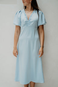 Illana Heavy Sateen Dress Light Blue - Bij Keesje - Neo Noir - Jurk