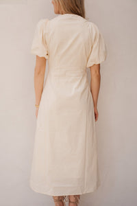 Illana poplin dress butter yellow - Bij Keesje - Neo Noir - Jurk