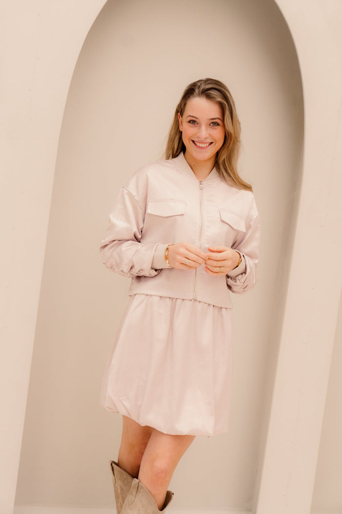 Ilona jacket taupe - Bij Keesje - Bij Keesje - jas