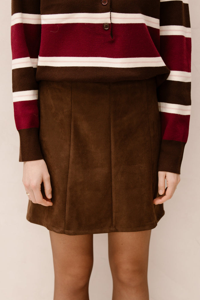 Ilza skirt brown - Bij Keesje - Bij Keesje