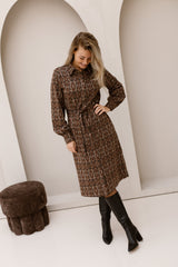 Imogen Dress Bronze/Capuccino