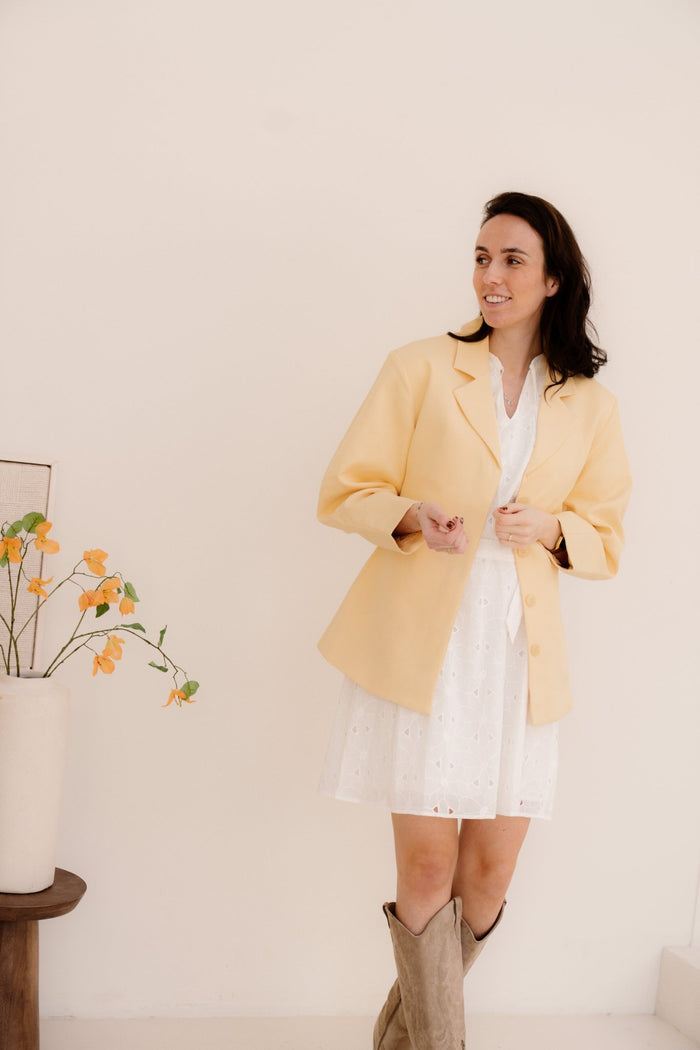 Indu blazer yellow - Bij Keesje - Bij Keesje - Blazer