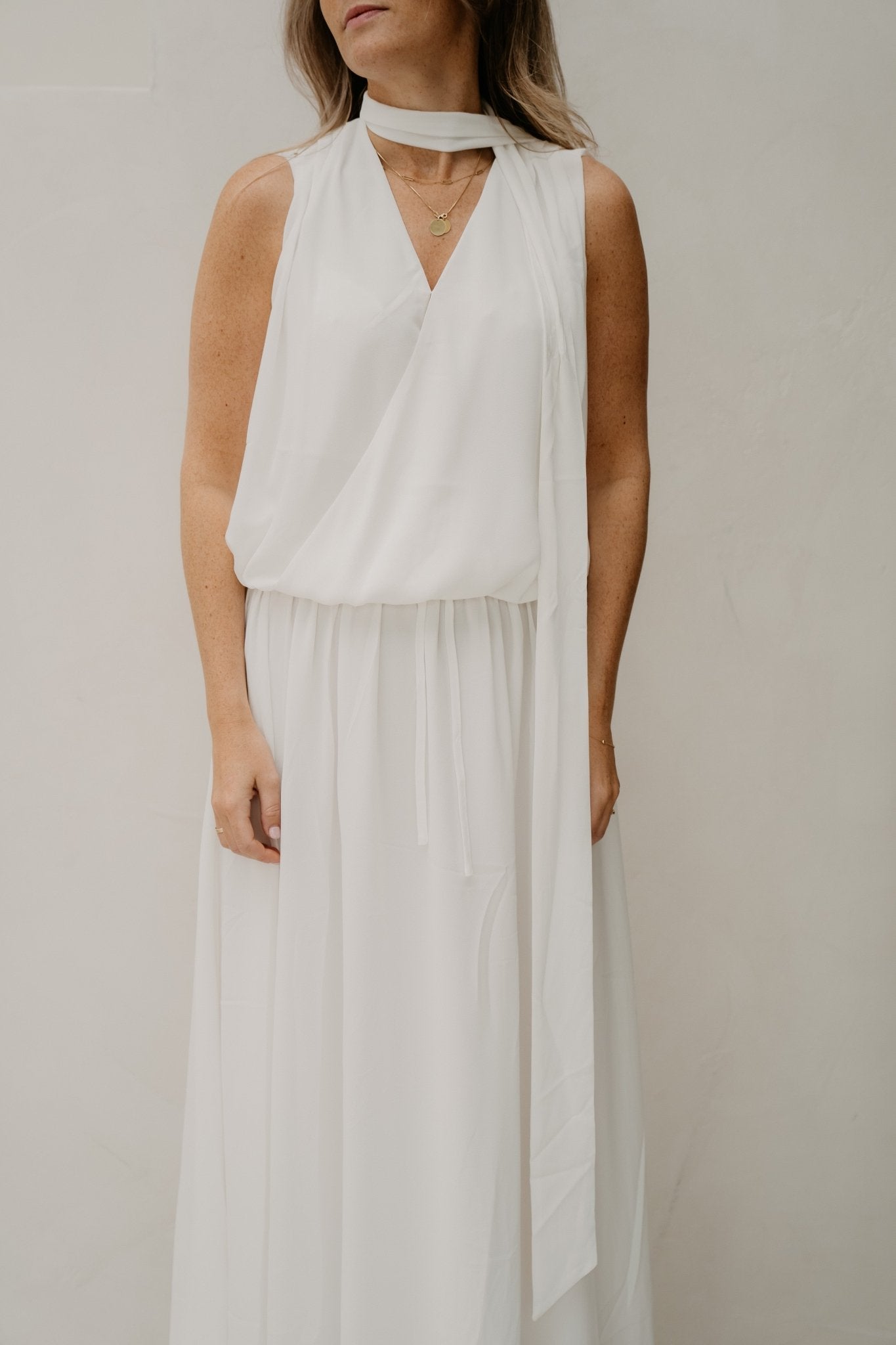 Inge Chiffon Top Off White - Bij Keesje - Neo Noir - Top