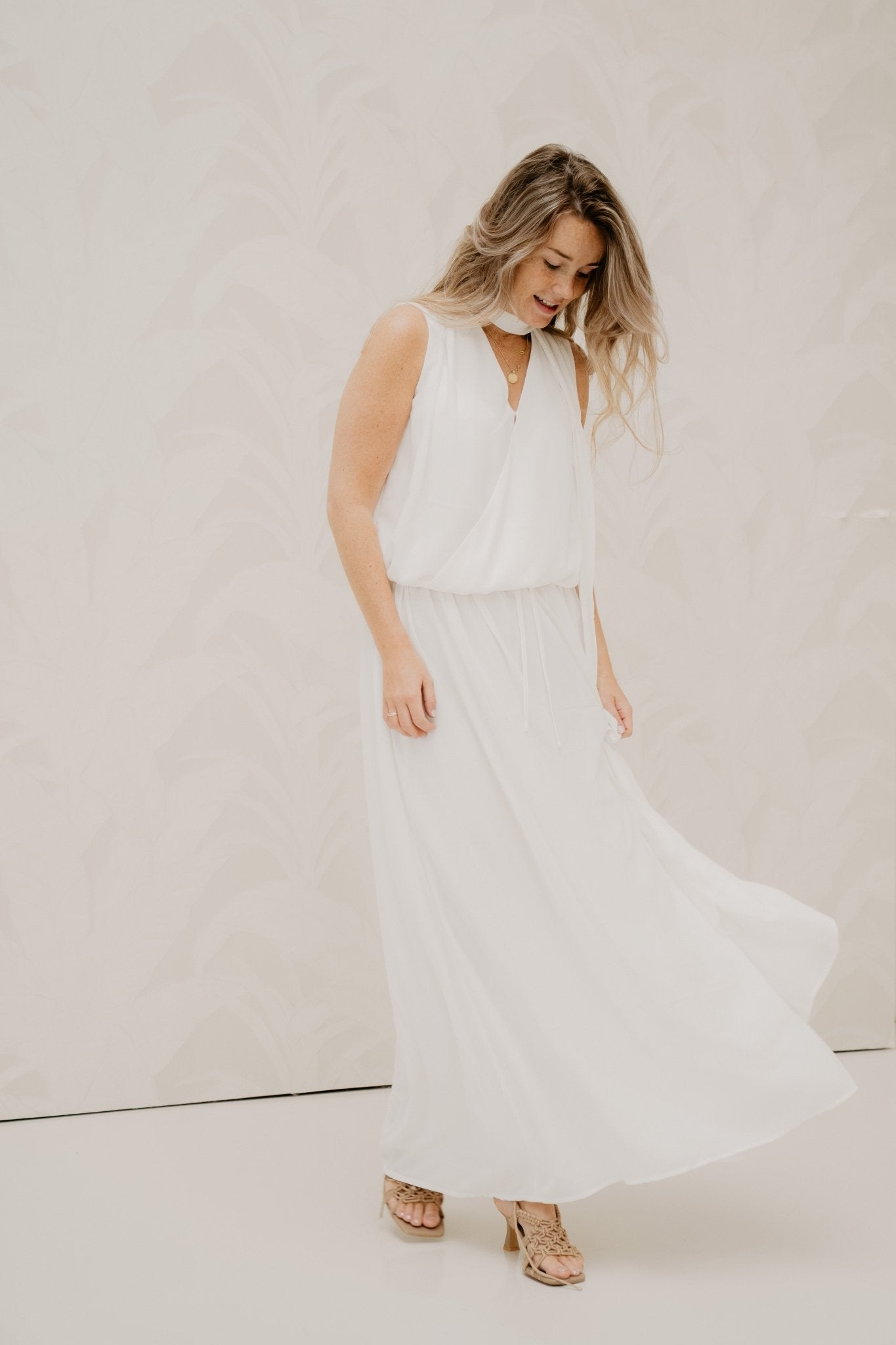 Inge Chiffon Top Off White - Bij Keesje - Neo Noir - Top