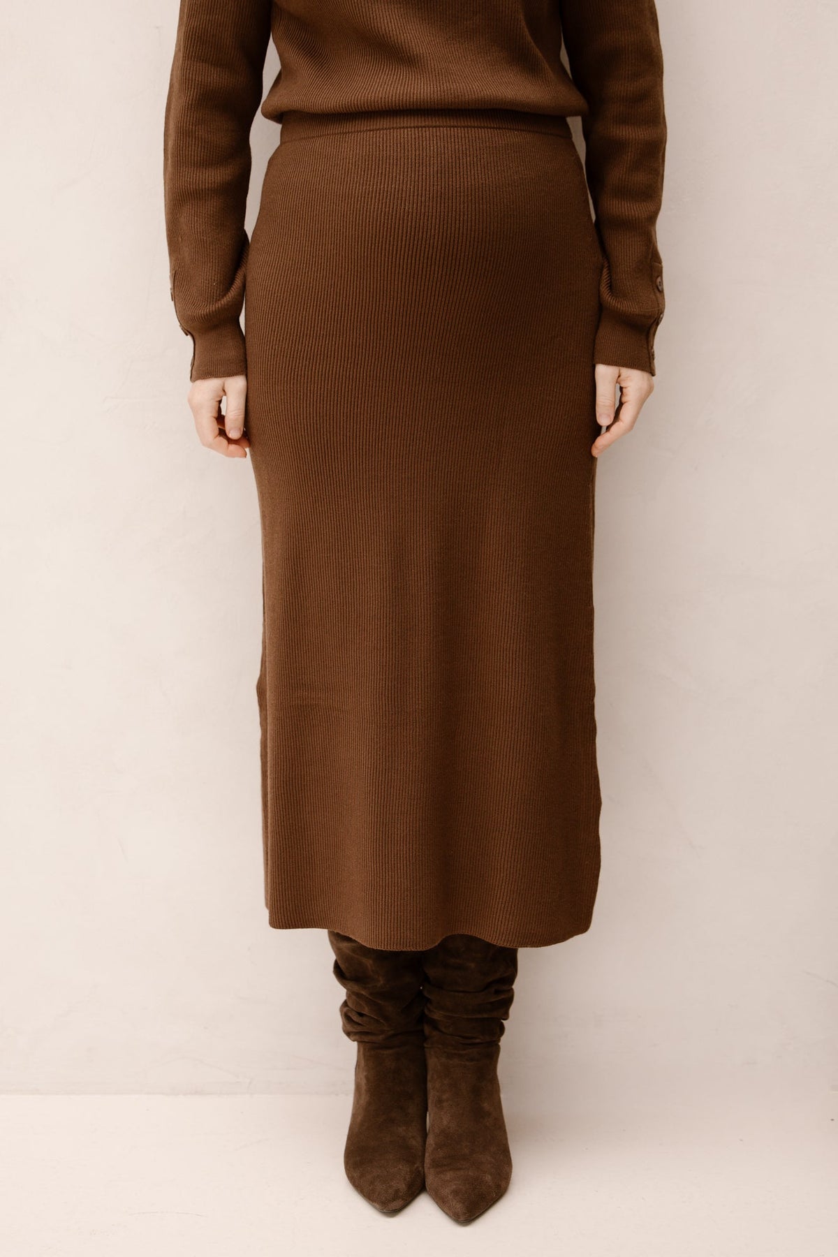 Inke rok bruin - Bij Keesje - Bij Keesje
