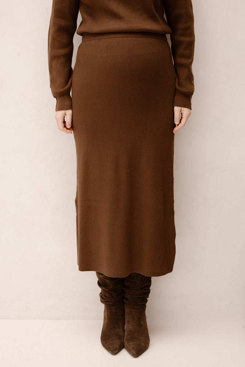 Inke rok bruin - Bij Keesje - Bij Keesje