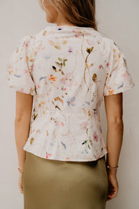 Irana Flower Blouse Off White - Bij Keesje - Neo Noir - Blouse