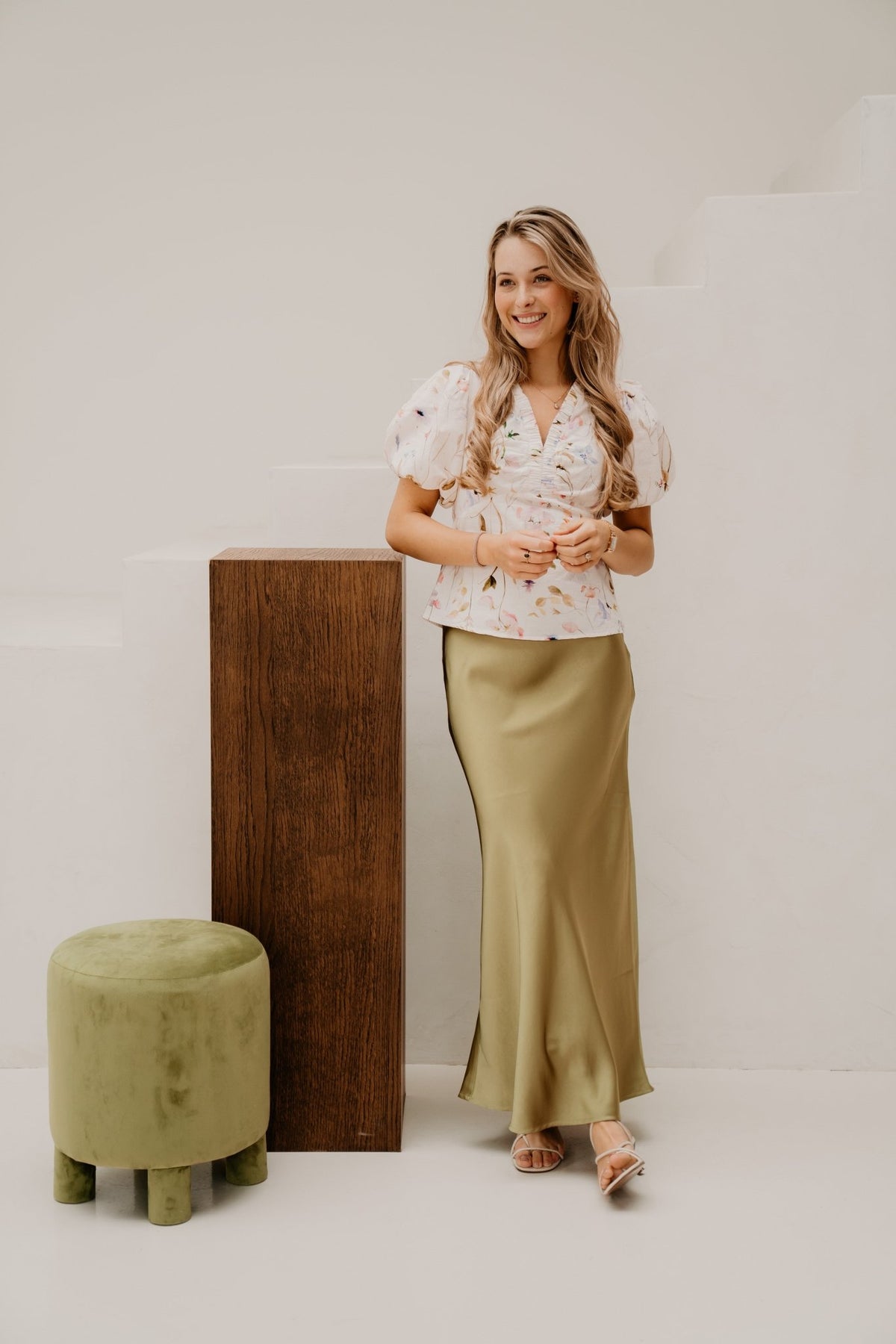 Irana Flower Blouse Off White - Bij Keesje - Neo Noir - Blouse