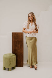 Irana Flower Blouse Off White - Bij Keesje - Neo Noir - Blouse