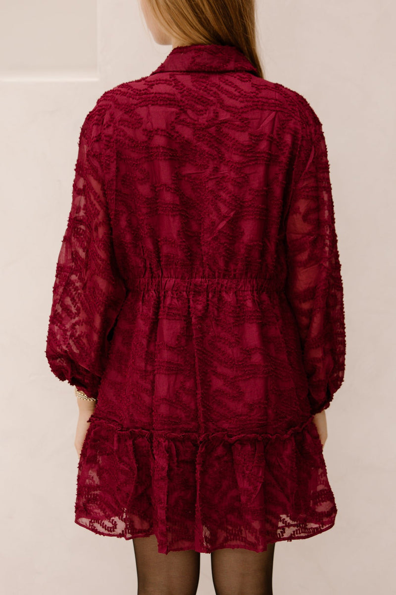 Irene dress rood - Bij Keesje - Bij Keesje