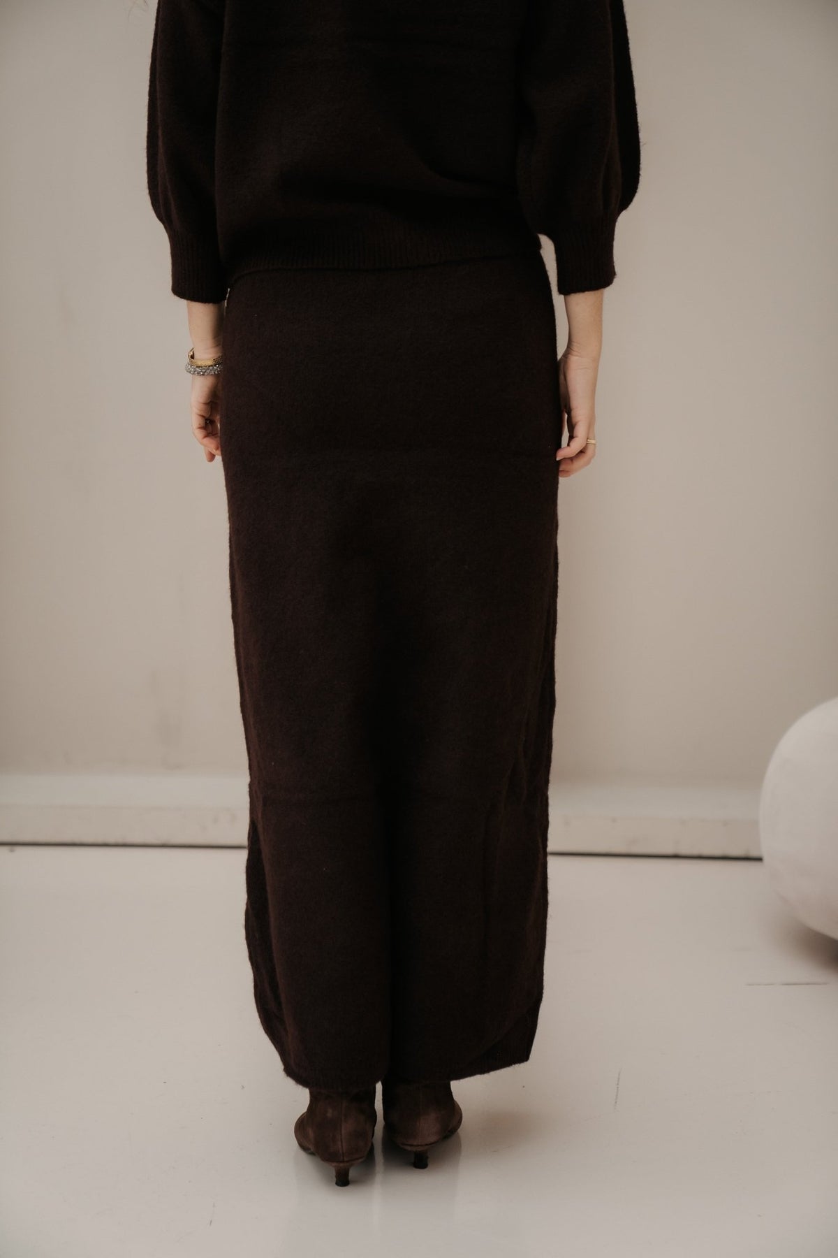 Isa knit skirt brown - Bij Keesje - Bij Keesje - Rok