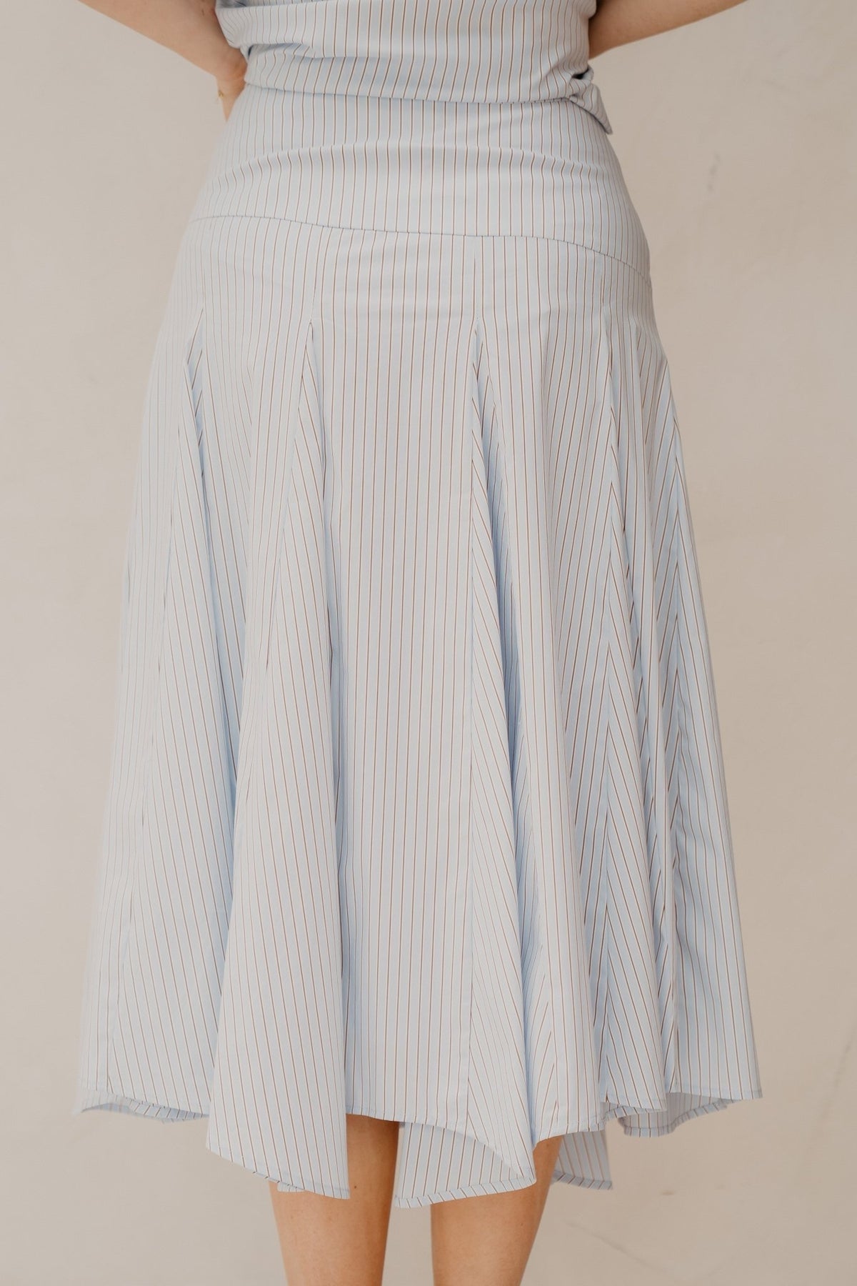 Isabet Stripe Skirt Blue Stripe - Bij Keesje - Neo Noir - rok