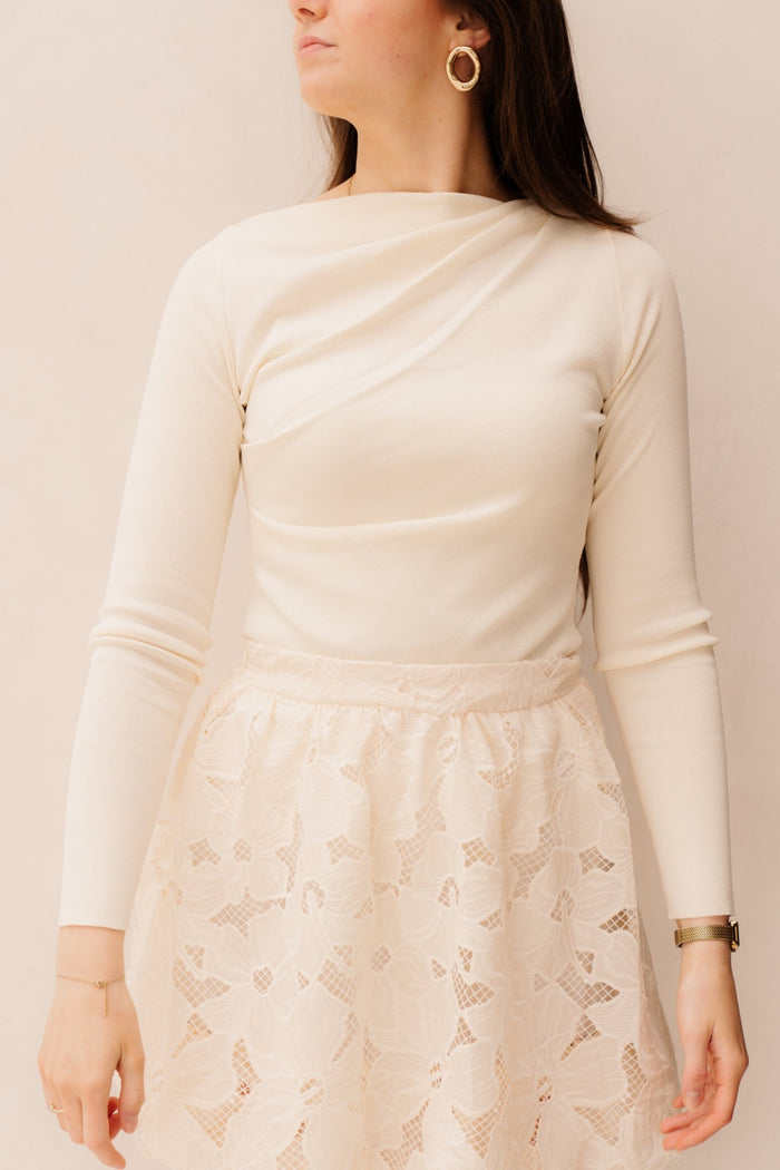 Isara Top Beige - Bij Keesje - Bij Keesje - top