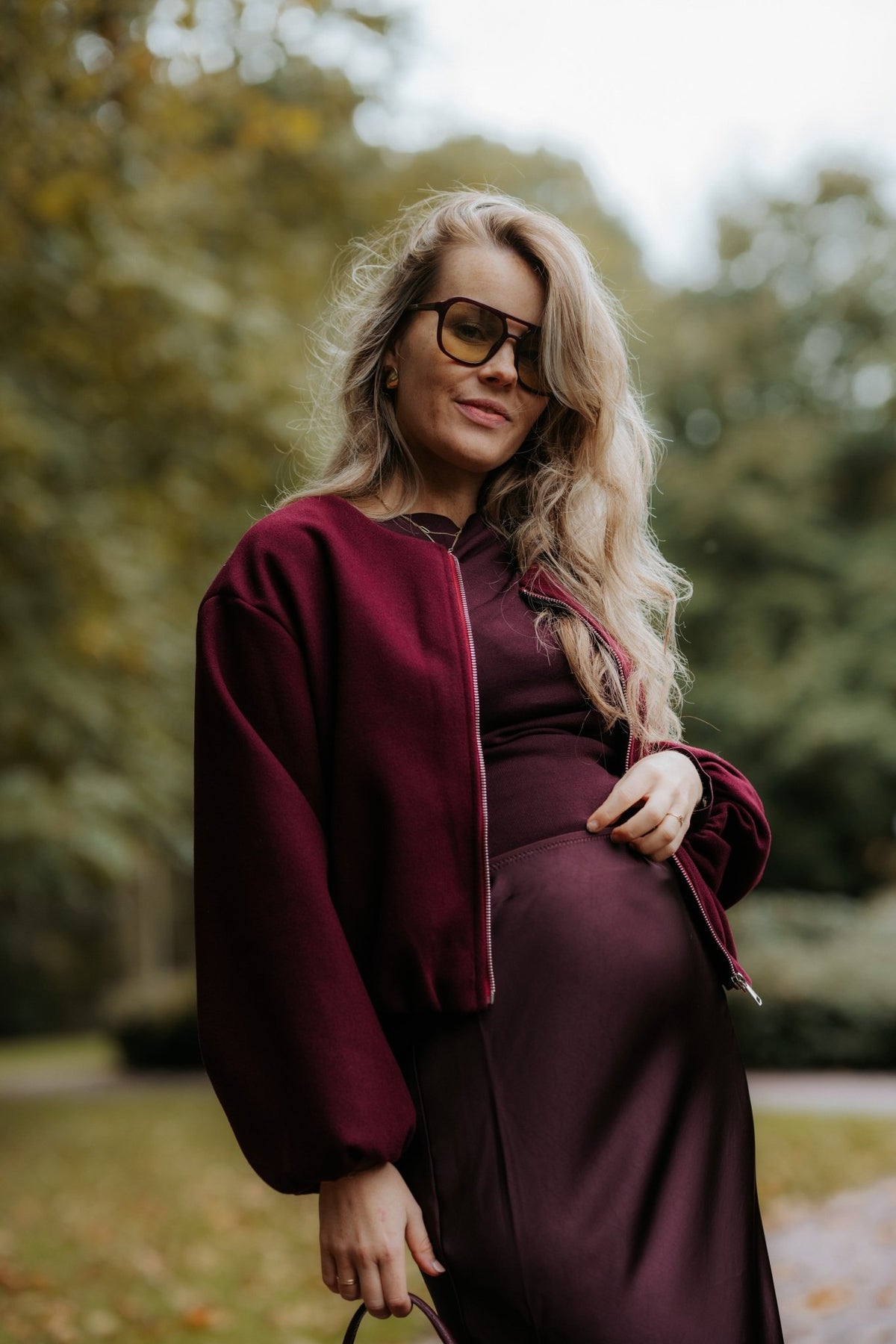 Isara top bordeaux - Bij Keesje - Bij Keesje