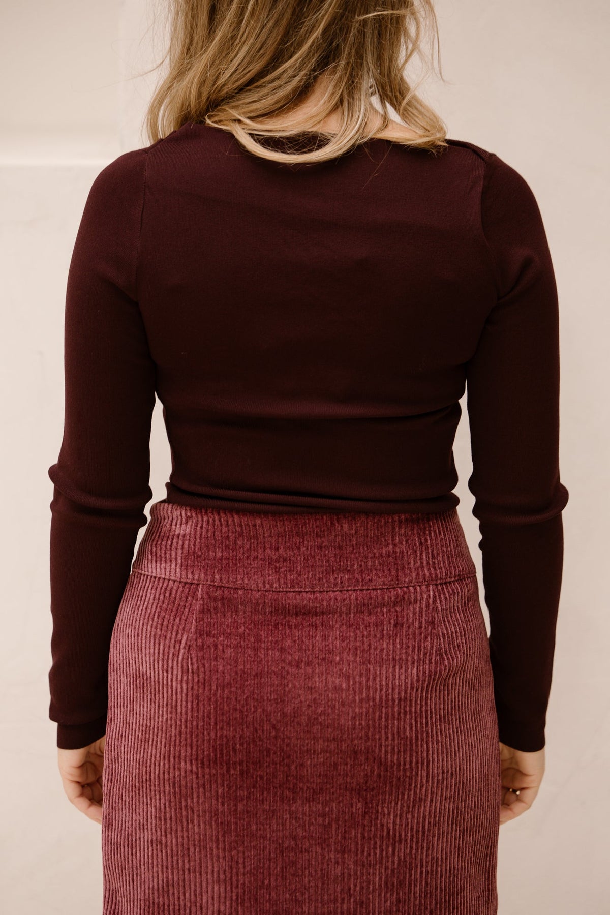 Isara top bordeaux - Bij Keesje - Bij Keesje