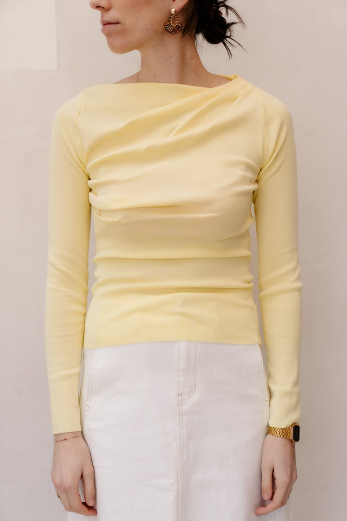 Isara top yellow - Bij Keesje - Bij Keesje