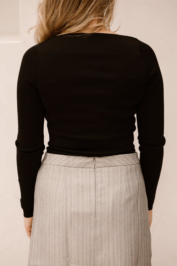 Isara top zwart - Bij Keesje - Bij Keesje