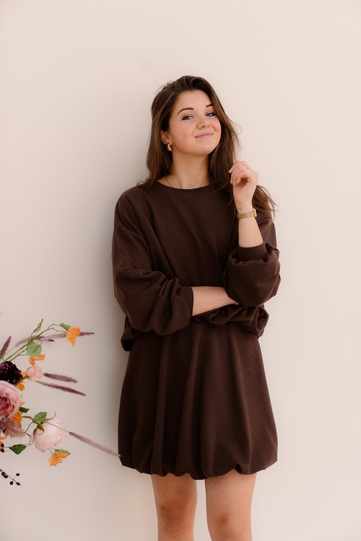 Iza Sweater Brown - Bij Keesje - Bij Keesje - sweater