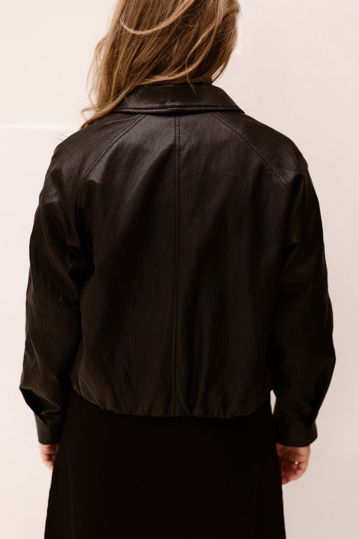 Jacket Balloon PU Crikle Dark Grey 11503 - Bij Keesje - Esqualo - jas