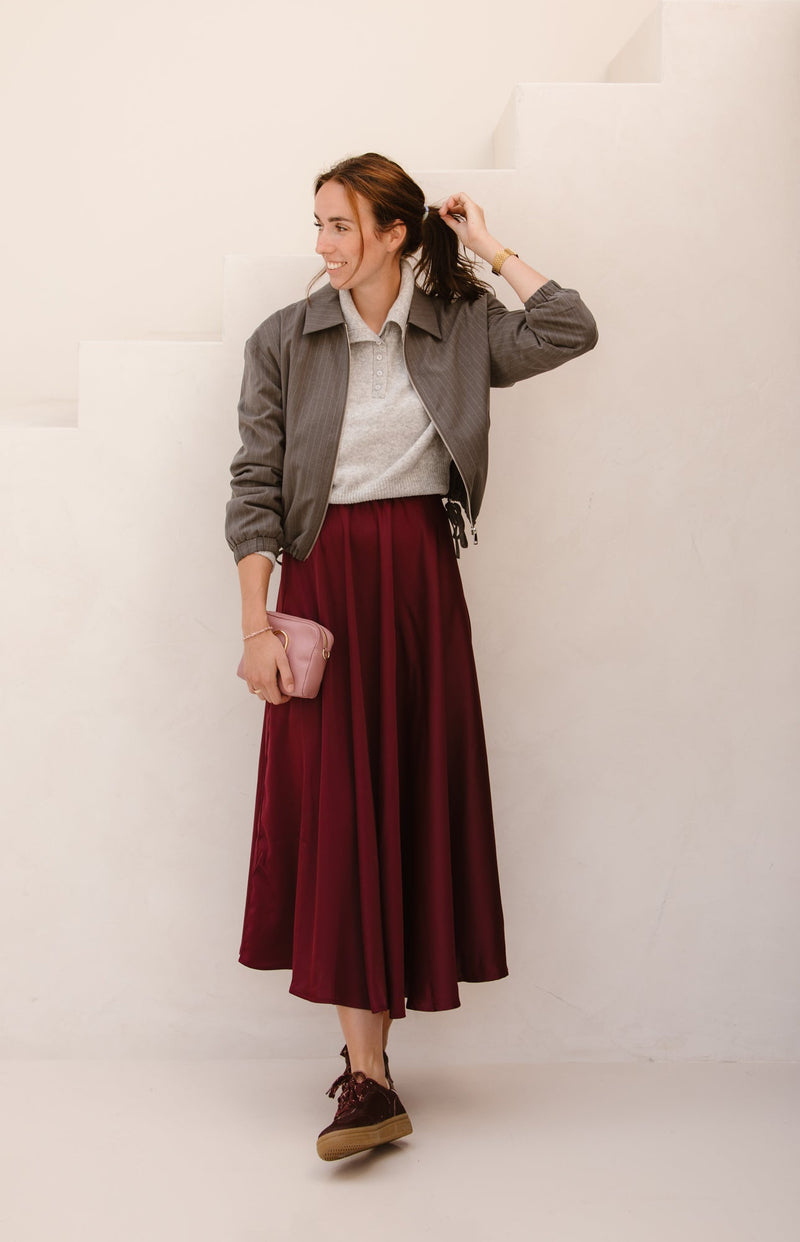 Jacket bomber pinstripe grey - Bij Keesje - Esqualo