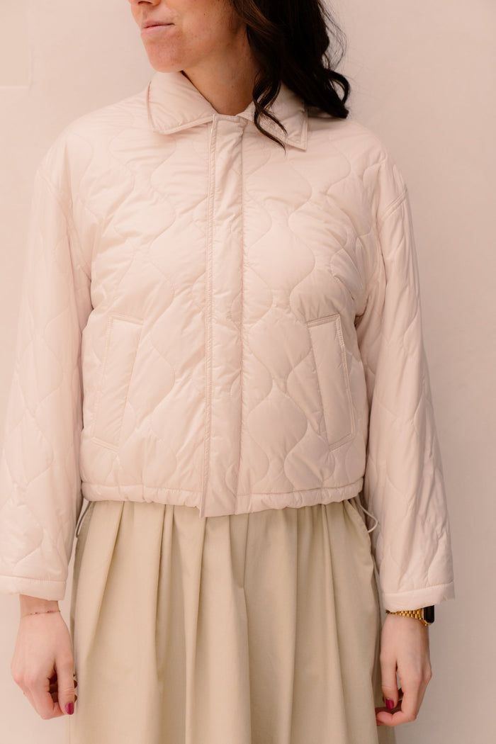 Jacket Quilted Light Sand - Bij Keesje - Esqualo - Jas