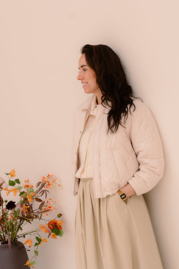 Jacket Quilted Light Sand - Bij Keesje - Esqualo - Jas