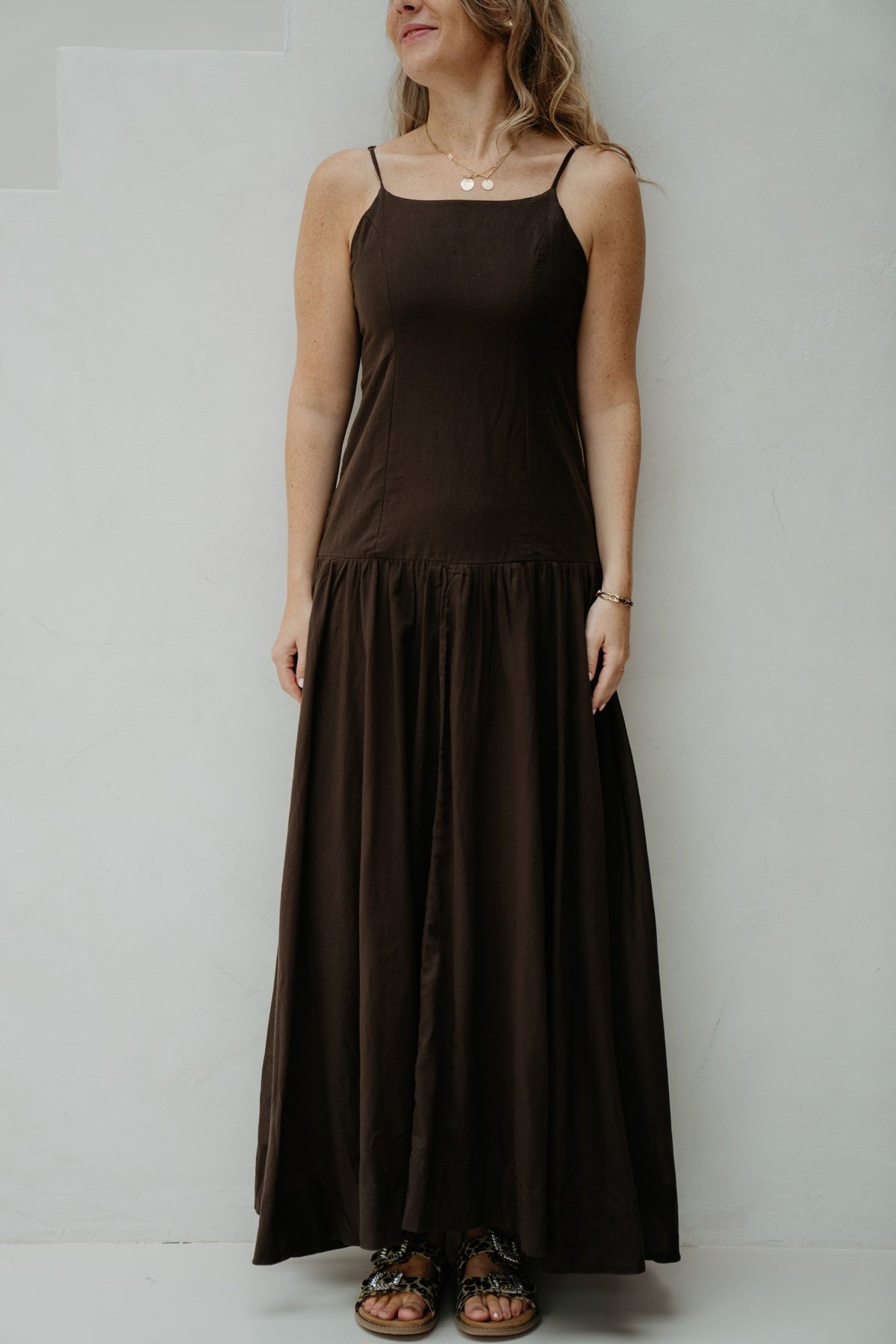 Jackie S Voile Dress Dark Brown - Bij Keesje - Neo Noir - Jurk