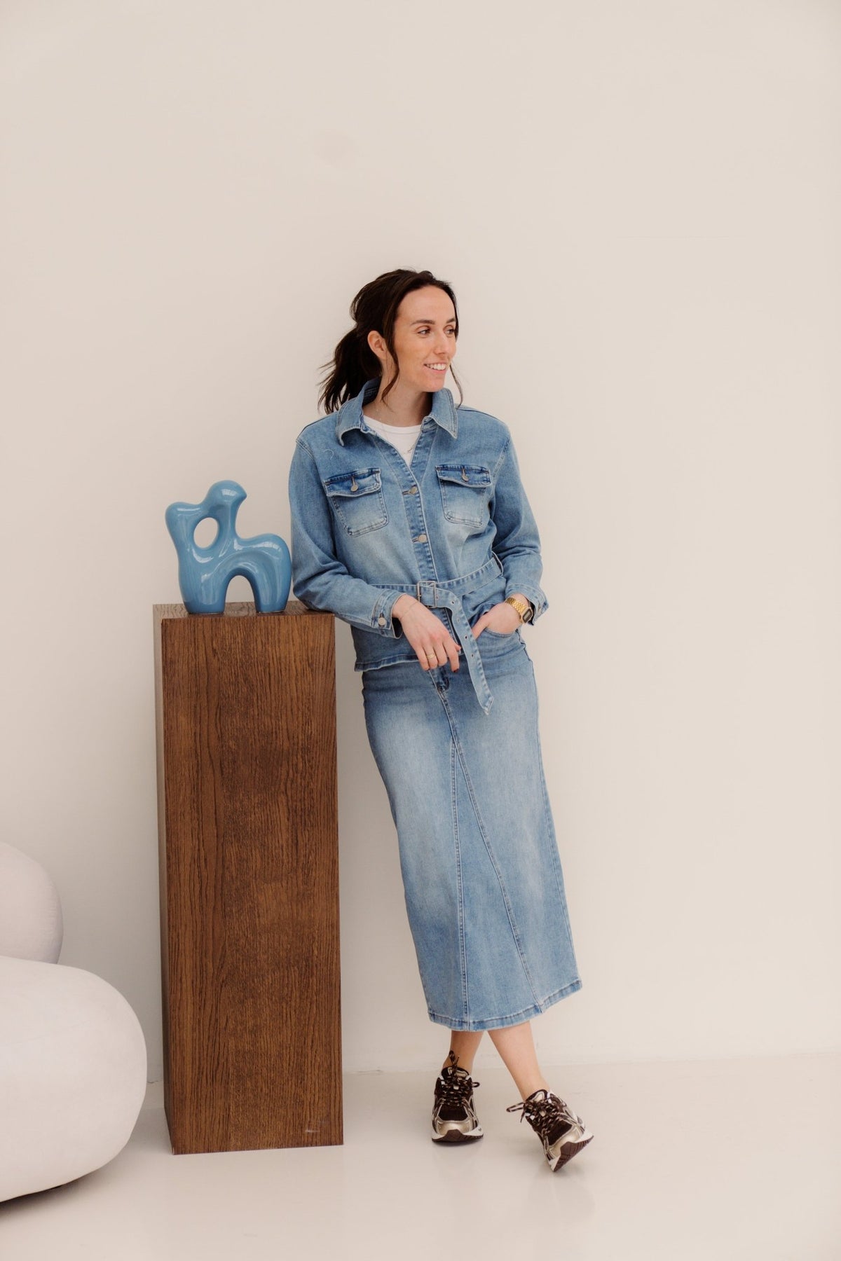 Jackie skirt denim - Bij Keesje - Bij Keesje - Jas