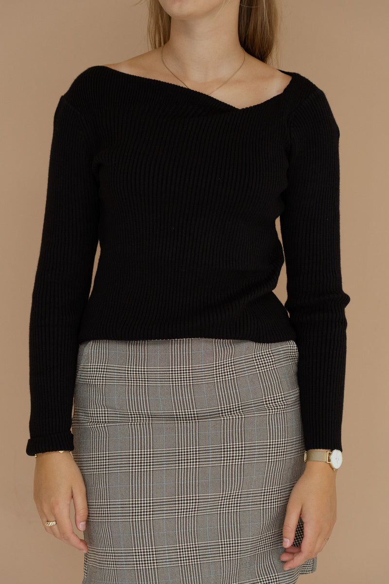 Jacobien top long sleeve black - Bij Keesje