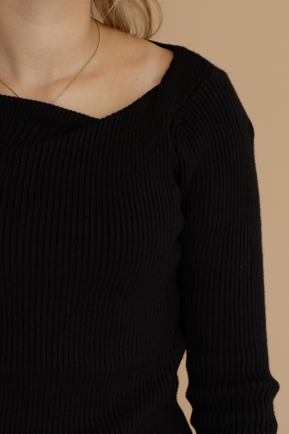 Jacobien top long sleeve black - Bij Keesje