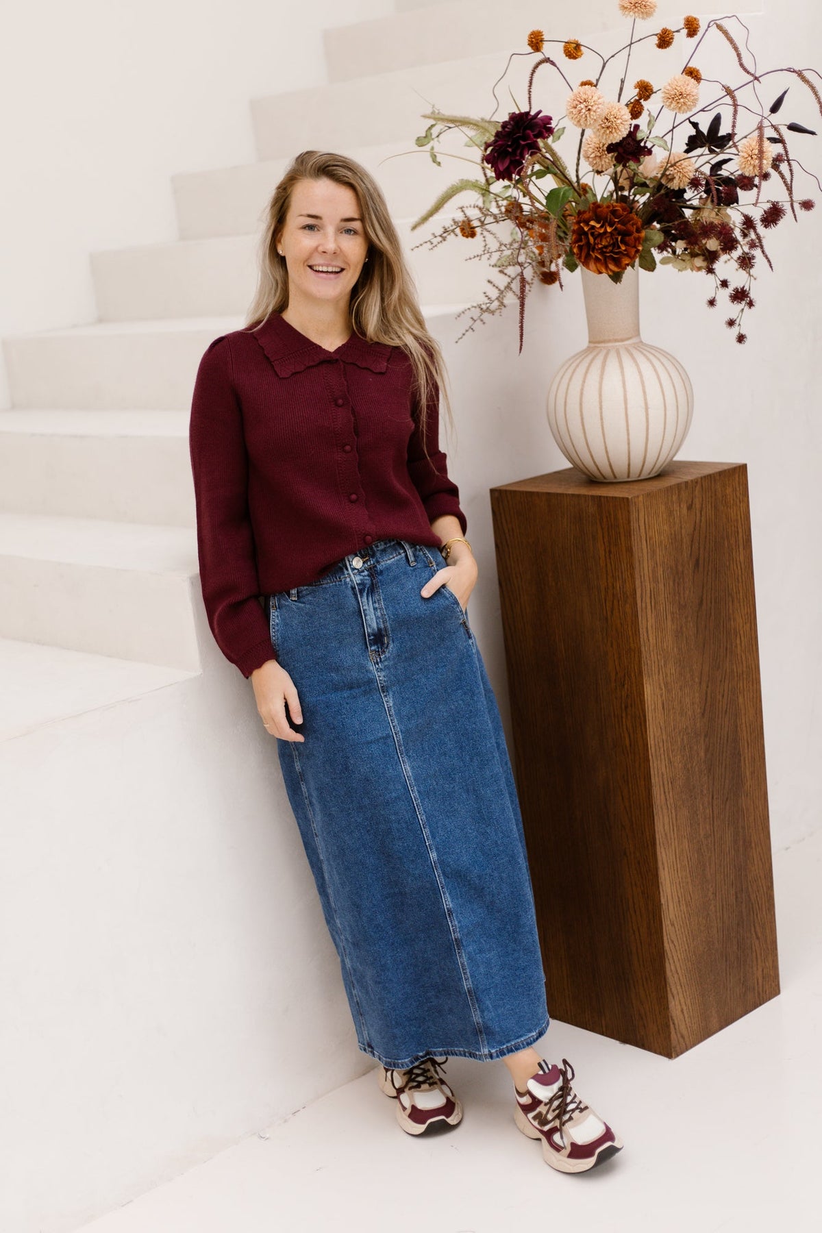 Jade Denim skirt long light - Bij Keesje - Bij Keesje - Rok