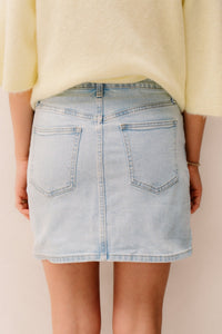Jalisa Skirt Flower Denim - Bij Keesje - Bij Keesje - Rokken