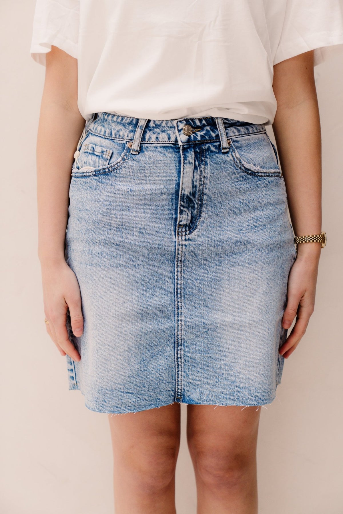 Jalivia Denim Skirt - Bij Keesje - Bij Keesje - Rok