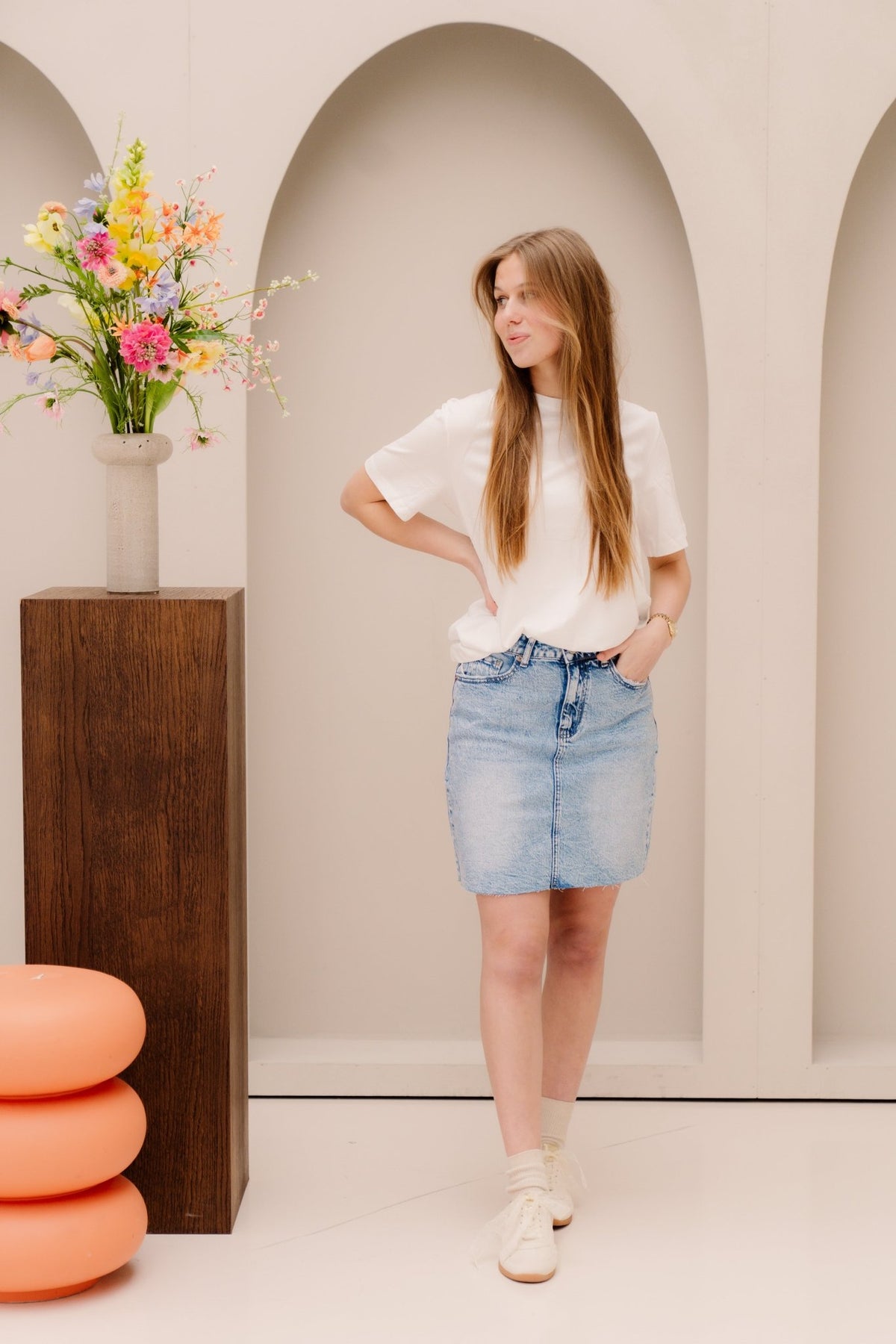 Jalivia Denim Skirt - Bij Keesje - Bij Keesje - Rok