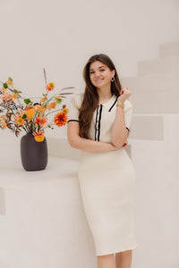 Jamie bodycon jurk ecru - Bij Keesje - Bij Keesje - Jurk