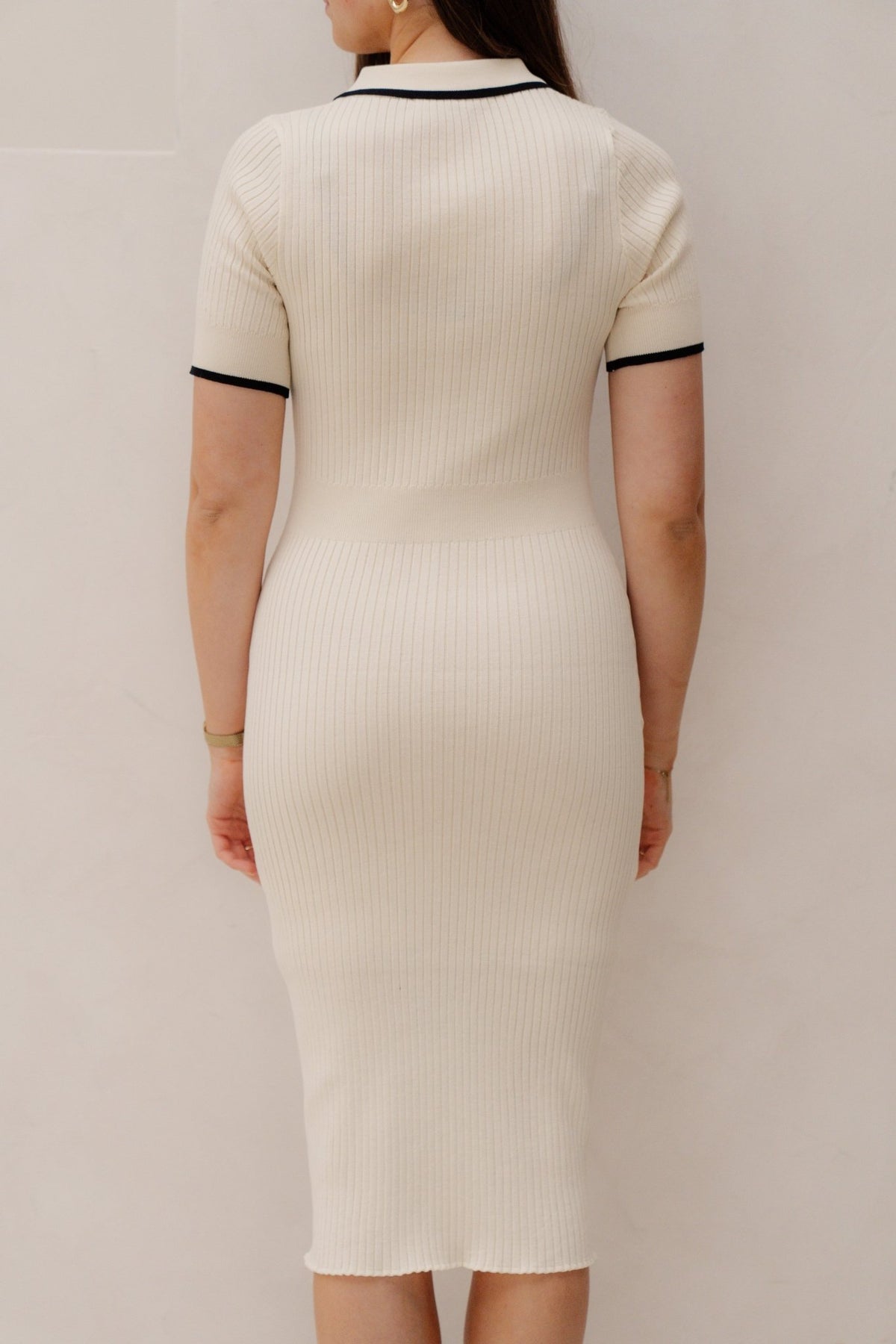 Jamie bodycon jurk ecru - Bij Keesje - Bij Keesje - Jurk