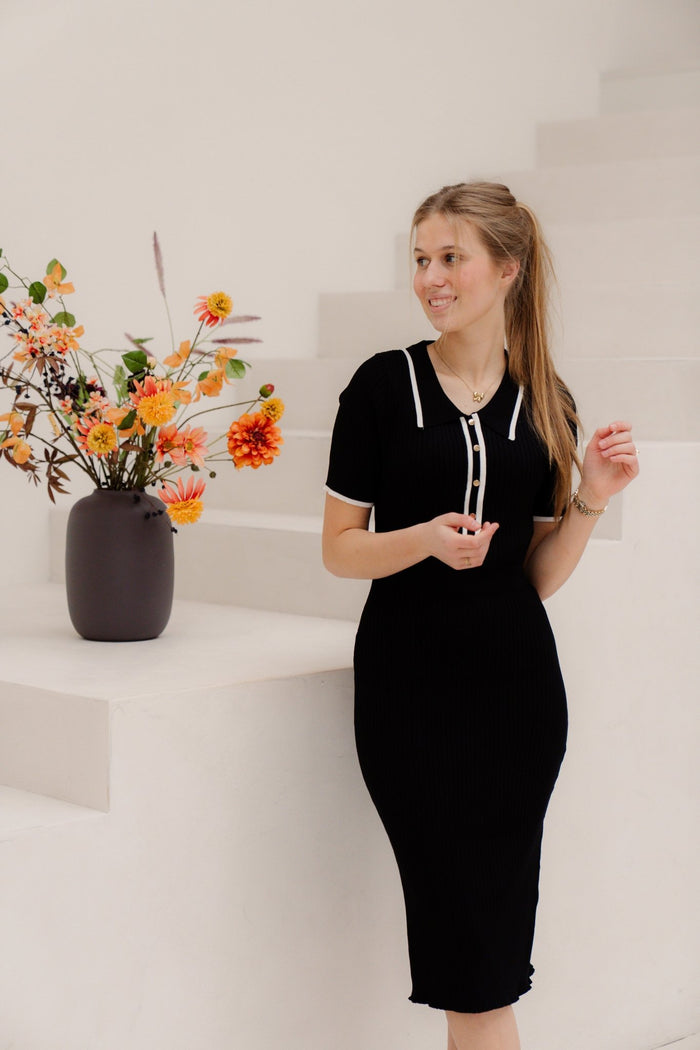 Jamie bodycon jurk zwart - Bij Keesje - Bij Keesje - Jurk