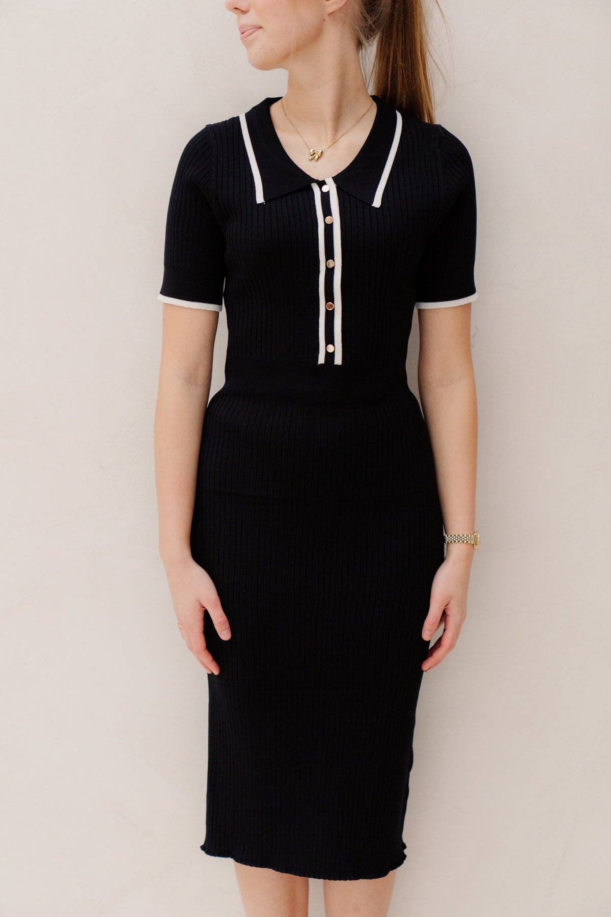 Jamie bodycon jurk zwart - Bij Keesje - Bij Keesje - Jurk