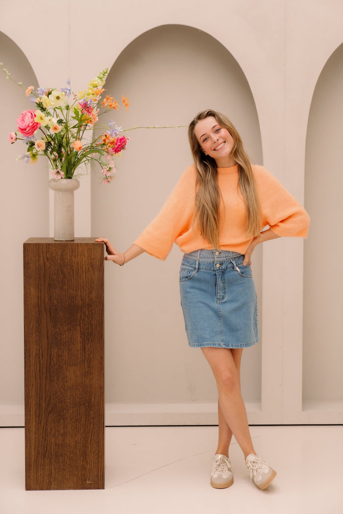 Janelle Skirt Denim - Bij Keesje - Bij Keesje - Rokken