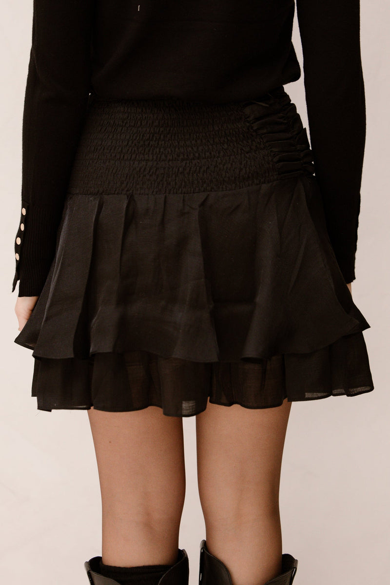 Janie Frill Skirt Black - Bij Keesje - Neo Noir