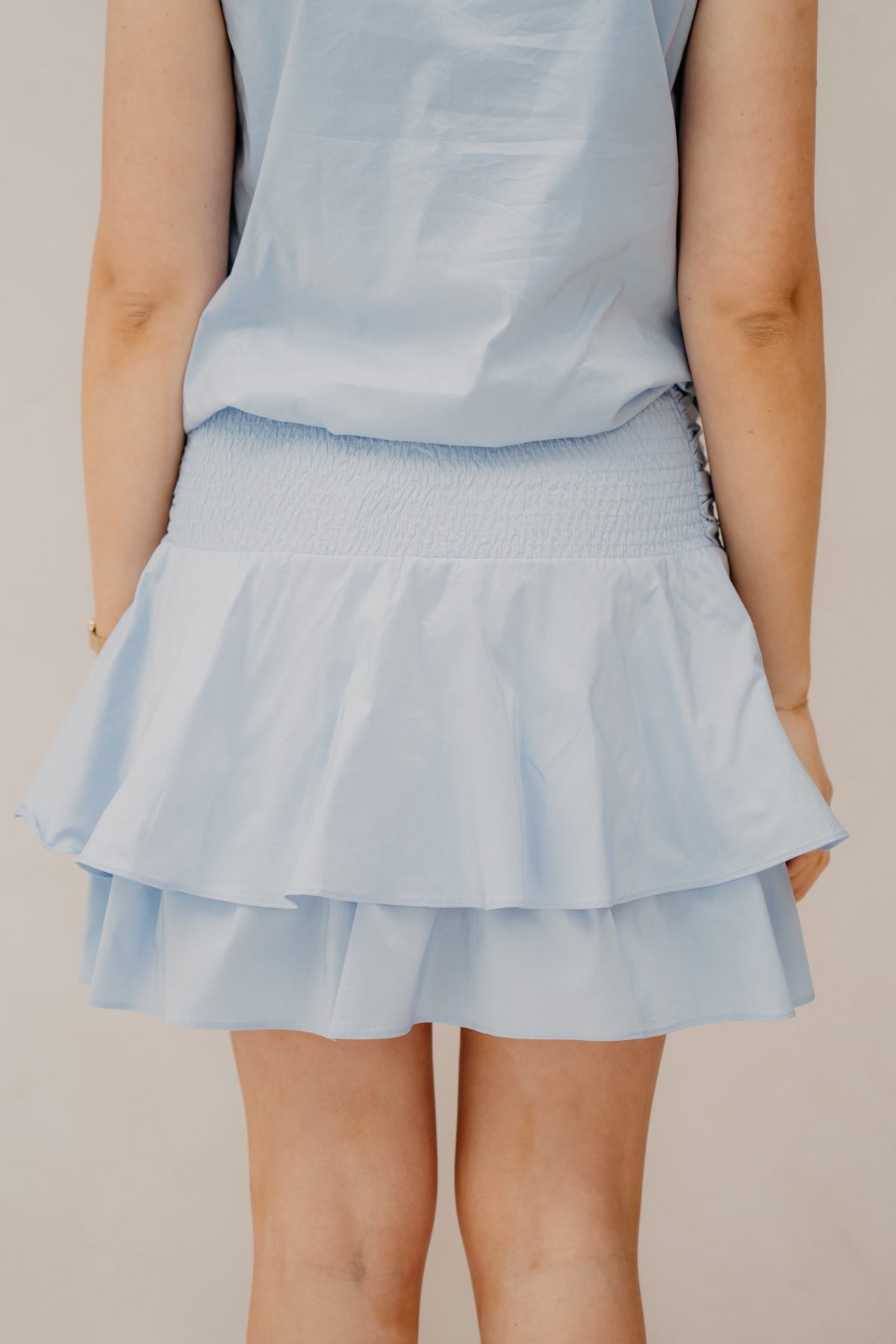 Janie poplin skirt light blue - Bij Keesje - Neo Noir - Rok