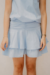 Janie poplin skirt light blue - Bij Keesje - Neo Noir - Rok