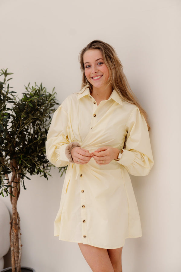 Janne dress butter yellow - Bij Keesje - Bij Keesje - Jurk