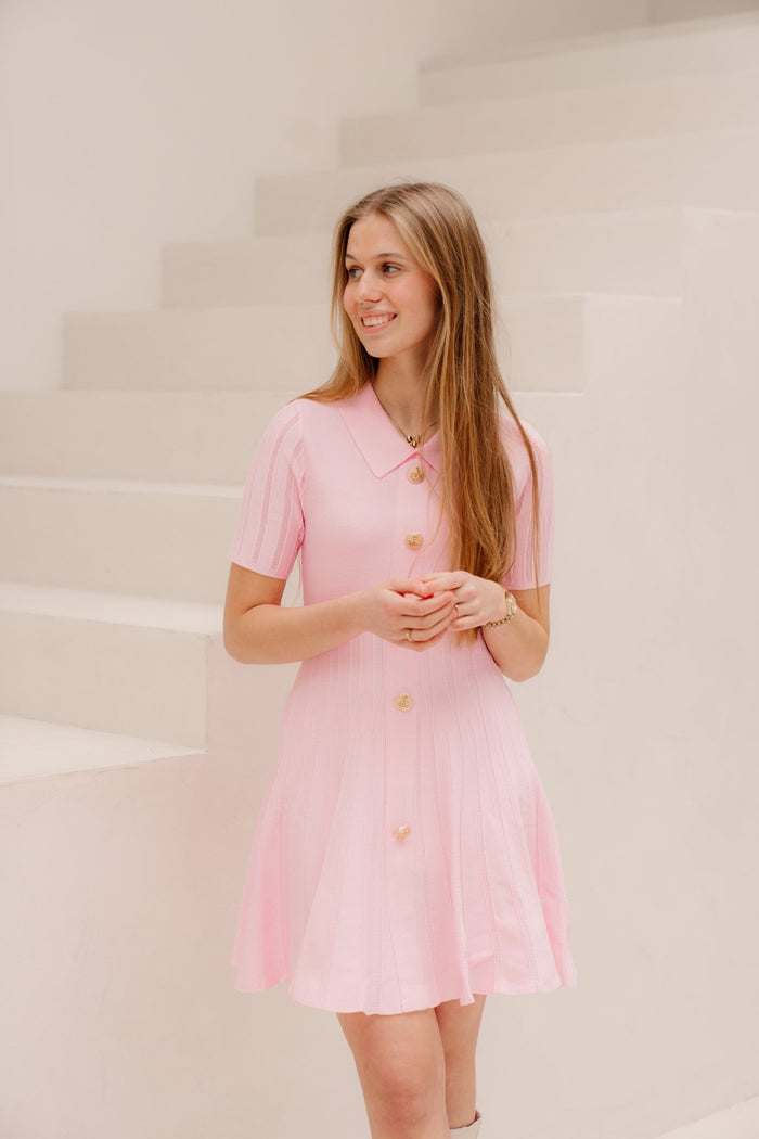 Janne dress pink - Bij Keesje - Bij Keesje - Jurk